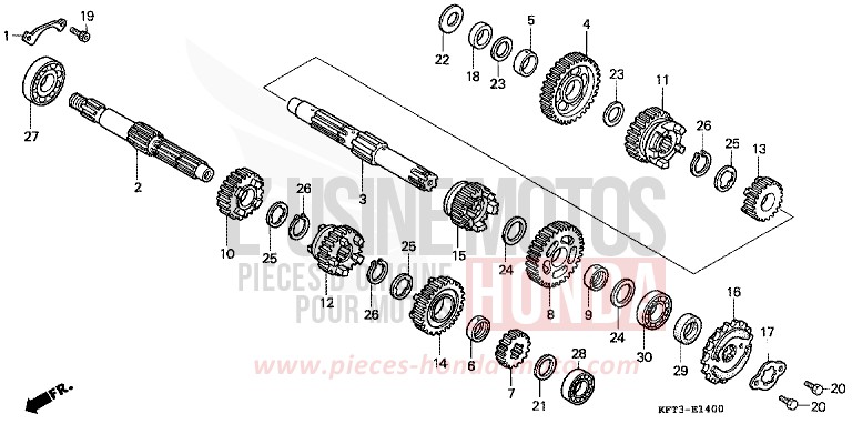 TRASMISSIONE per City Fly FLASH RED (R119E) del 1998